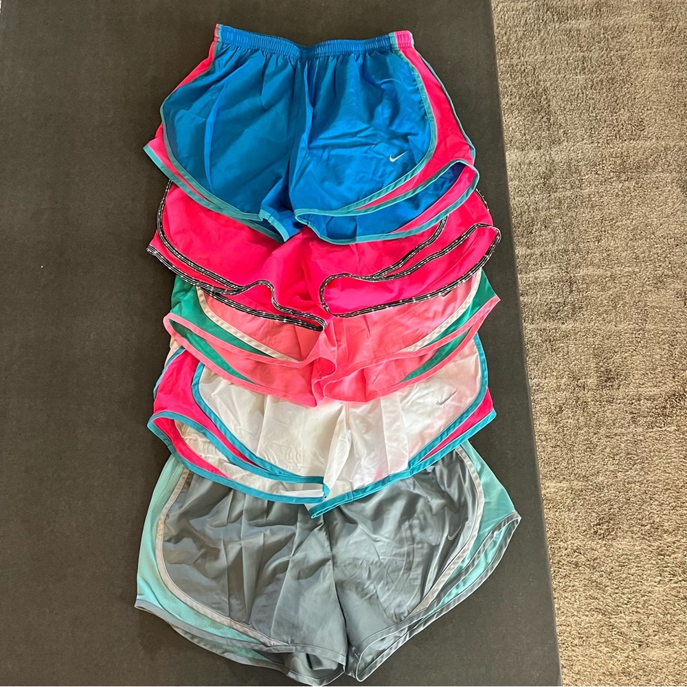 LOT 5 Pairs of Nike Tempo Shorts